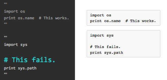 Code block highlighting in Mou